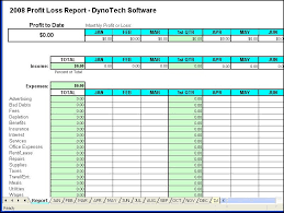 Excel Profit And Loss Statement Template Account Free Restaurant
