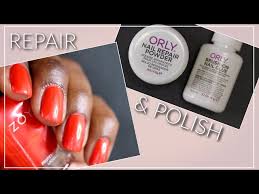 orly nail rescue kit demo and manicure