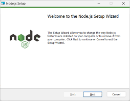 node js environment setup