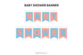 baby shower banner free printable