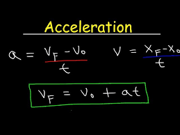 Physics Acceleration Velocity One