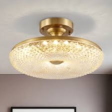 Modernist Led Ceiling Lighting Gold