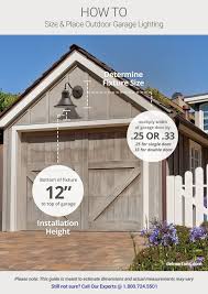 How To Choose Outdoor Lighting Garage Front Door Placement Size Height Guide Delmarfans Com