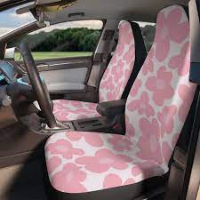 Cute Pink Blush Fl Car Seat Covers