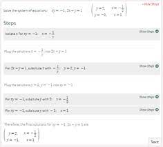 Systems Of Equations Calculator Nar