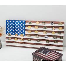 Vintage American Flag Solid Wood Wall