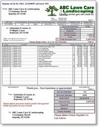 Simple Commercial Invoice Template Rabitah Throughout Lawn Mowing