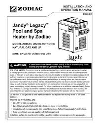 jandy legacy pool and spa heater by