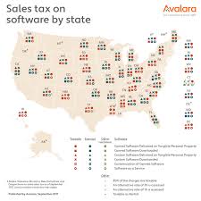 Sales Tax On Software A Visual Guide By State Avalara