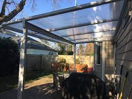 clear acrylic panes patio cover