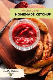 healthy homemade ketchup with honey