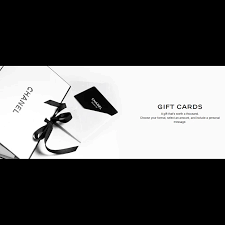 does chanel accept gift cards or e gift