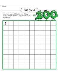 Printable Blank Number Charts 1 100 Activity Shelter