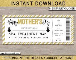 day spa voucher template
