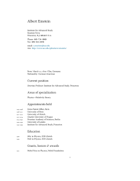 This one was originally created as an academic resume/cv template in latex. Cv Template Academia Resume Format