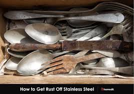 how to remove rust from stainless steel