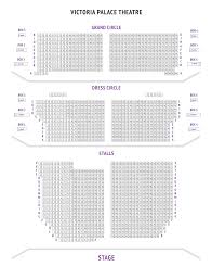 Victoria Palace Theatre Seating Plan Boxoffice Co Uk