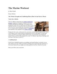 the marine workout trainingdimensions