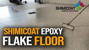 shimicoat epoxy flake floor garage