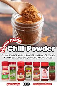 homemade chili powder recipe kylee cooks