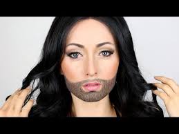 halloween makeup with a beard