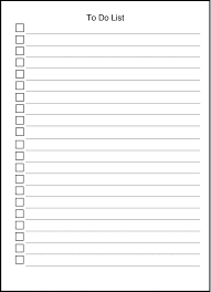 Blank Printable To Do List Template Inside Free For Word