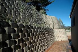 Reinforced Retaining Wall With Biaxial