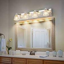 Crystal Bathroom Vanity Light Stainless