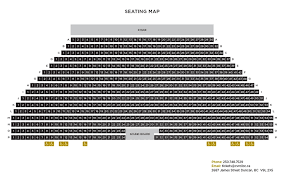 Seating Map Cowichan Performing Arts Centre