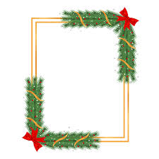 red ribbons christmas photo frame