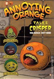 Back pack is designed in brown durable fabric and orange trim with a fun . Annoying Orange Hc 2012 Papercutz Comic Books In Grades To Fn