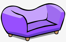 Purple Couch Sprite 008 Club Penguin