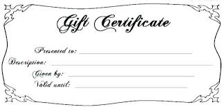 Make Your Own Gift Certificates Free Certificate Printable Templates