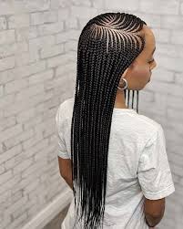 The geometrically designed braids, cowrie shells and frayed ends all make for a powerful style, created by the one and only lacy redway for vogue. 25 Cool Ways To Wear 2 Layer Braids This Season Stayglam Feed In Braids Hairstyles African Hair Braiding Styles African Hairstyles