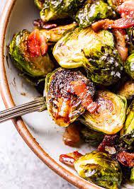 balsamic maple roasted brussels sprouts