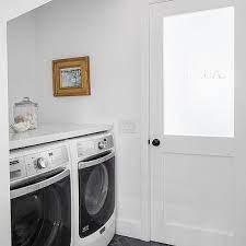 Frosted Glass Etched Laundry Room Door