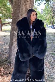 Sussan Blue Fox Coat Full Skins With
