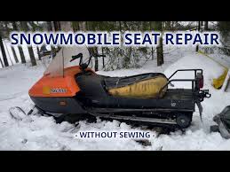 Old Snowmobile Seat Repair Without