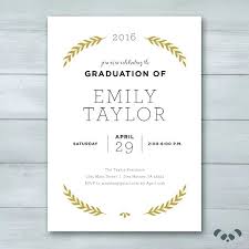 Invitations For Graduation Combined With Convocation Invitation Card