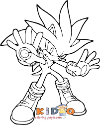 550x711 sonic the hedgehog jumping coloring page jared sonic party. Printable Coloring Page Silver Sonic Colouring Pages Printable Silver
