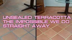 how to clean unsealed terracotta tiles