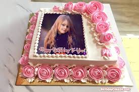 lovely rose birthday cake with name and