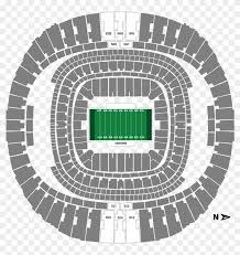 View Seating Chart Mercedes Benz Superdome Hd Png