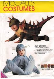 Mccalls Pattern 7767 Baby And Toddler Costumes By Designer Tom Arma Dinosaur And Seal Sizes 1 2 1 And 2