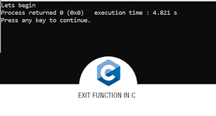 exit function in c