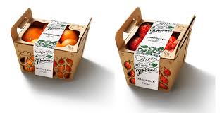 Postal packaging (other terms used: International Design Award For Fruit And Vegetable Packaging Line Johannes
