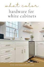 what color hardware for white kitchen