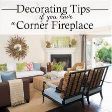 working with a corner fireplace