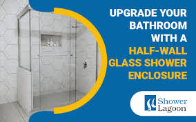 Half Wall Glass Shower Enclosure