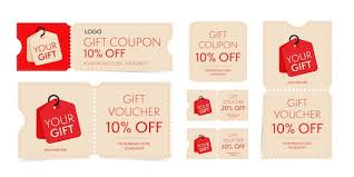 gift coupon and voucher with promo code